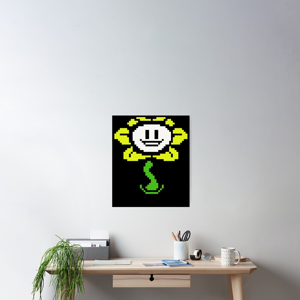 Flowey-Undertale-Sprite-Flower-Undertale-T-Shirt Pin for Sale by