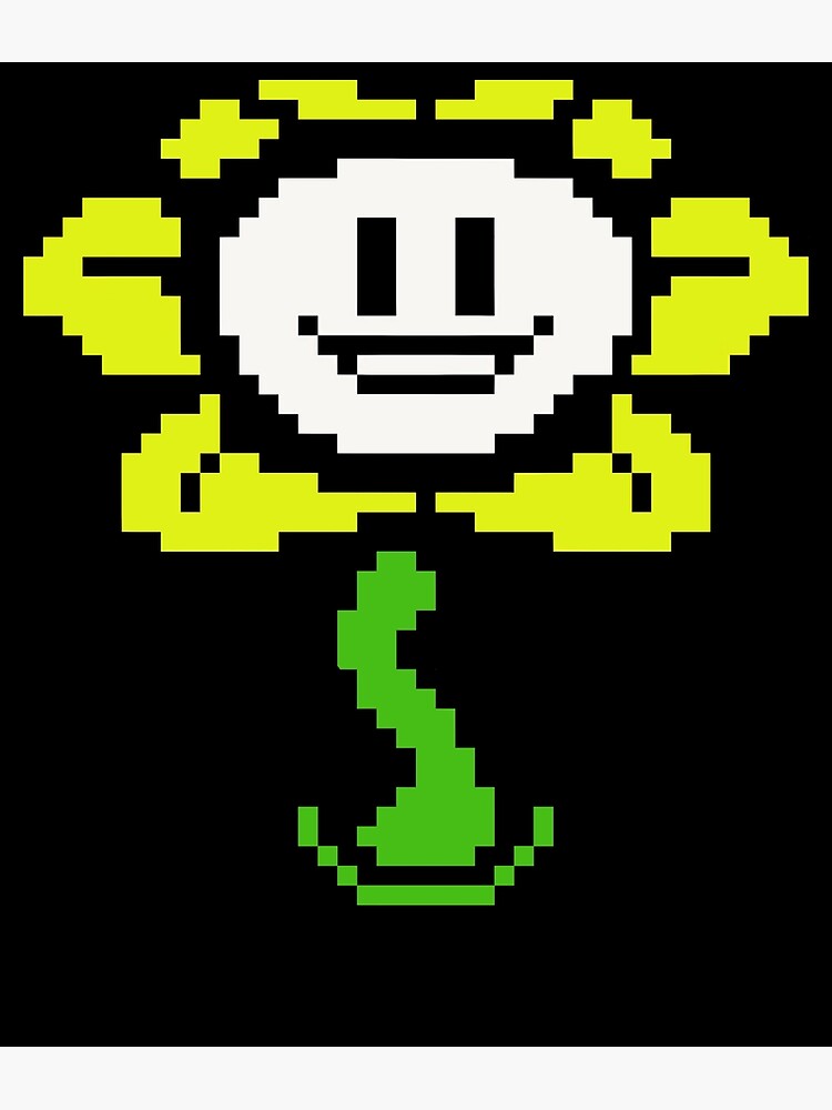 Flowey-Undertale-Sprite-Flower-Undertale-T-Shirt | Postcard