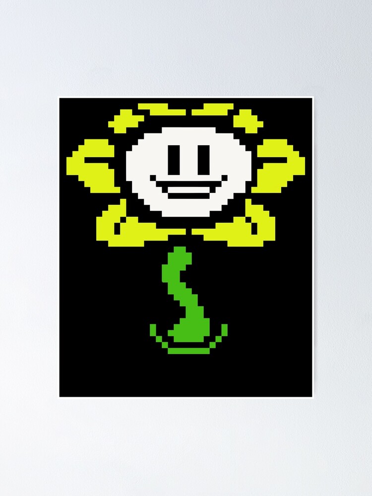 Flowey-Undertale-Sprite-Flower-Undertale-T-Shirt Pin for Sale by