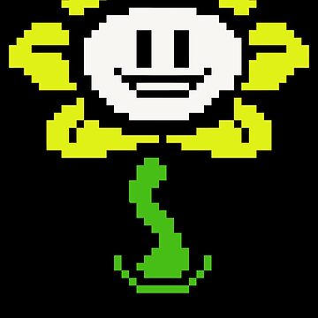 Flowey-Undertale-Sprite-Flower-Undertale-T-Shirt Pin for Sale by