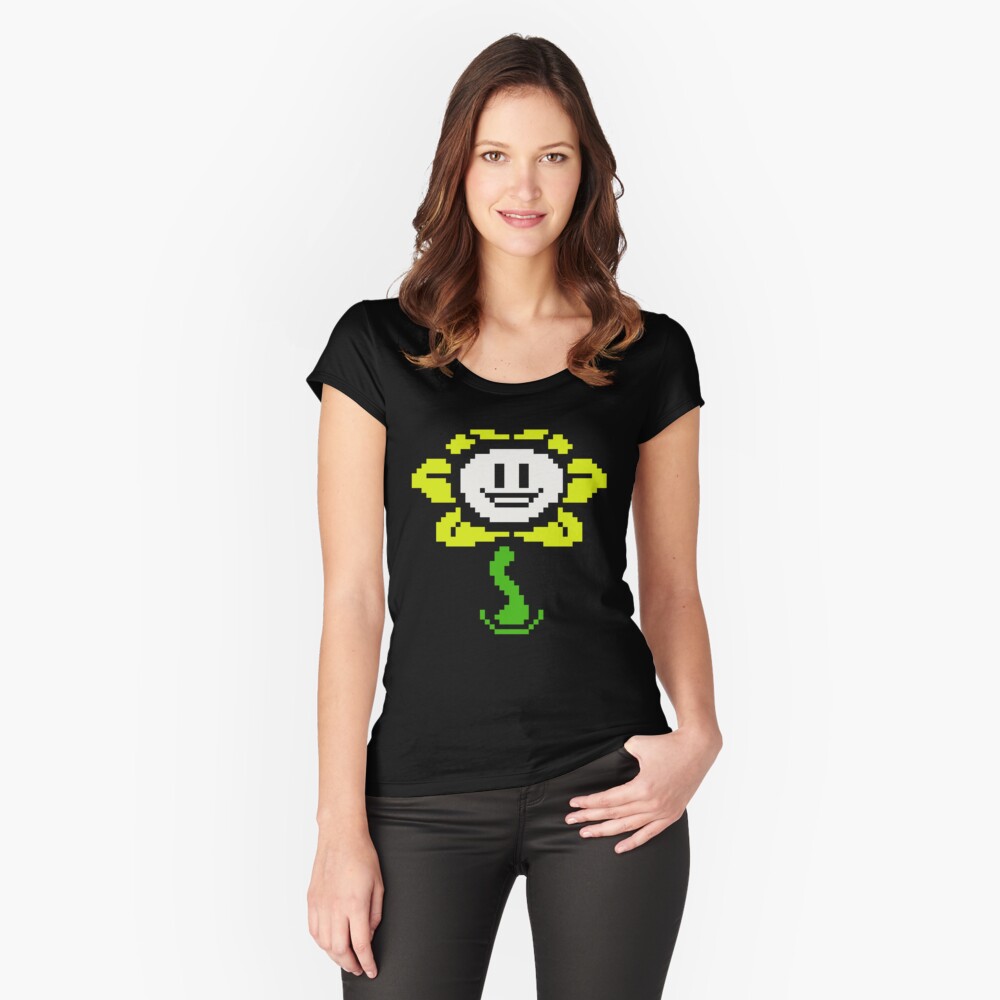 Flowey-Undertale-Sprite-Flower-Undertale-T-Shirt Pin for Sale by