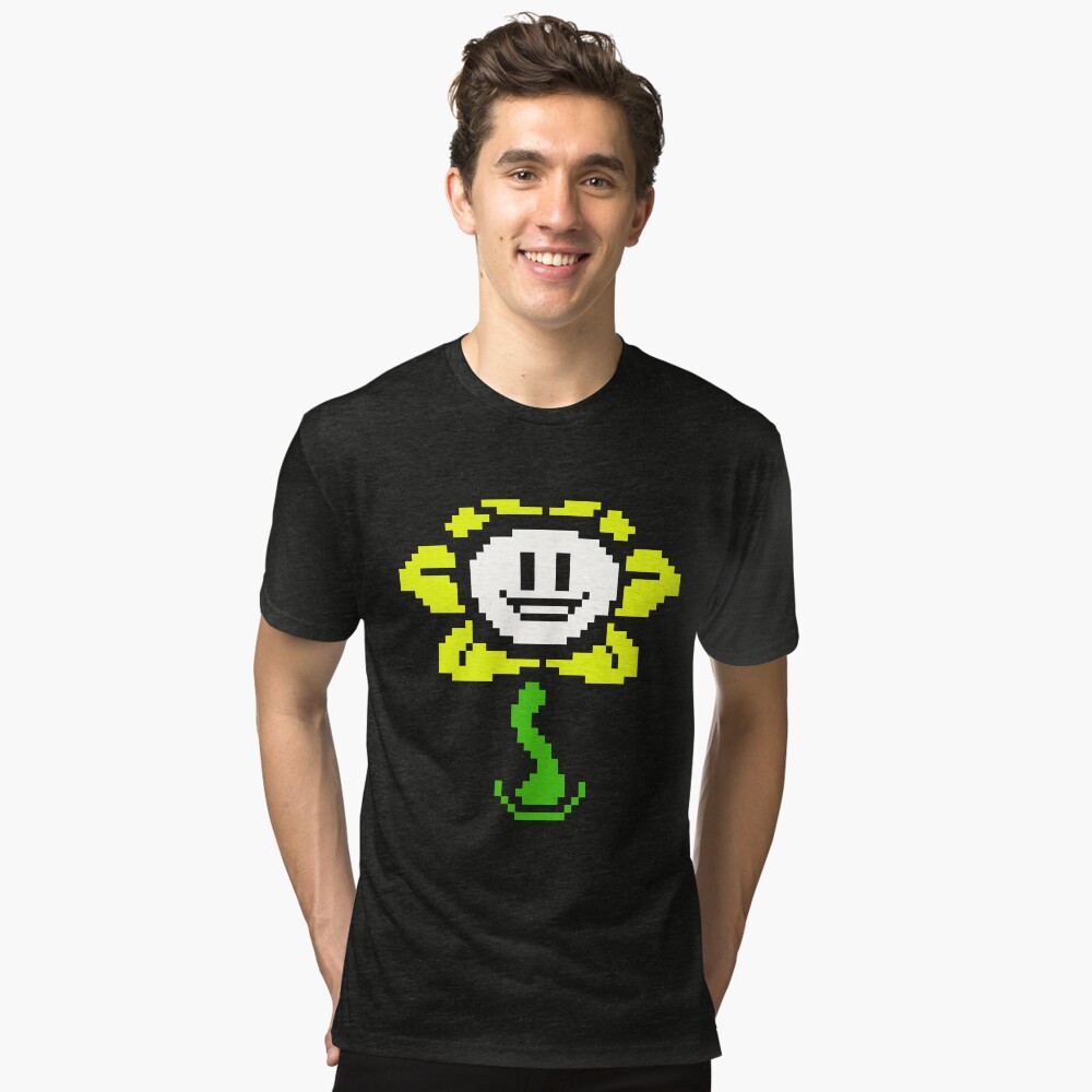 Flowey-Undertale-Sprite-Flower-Undertale-T-Shirt Pin for Sale by