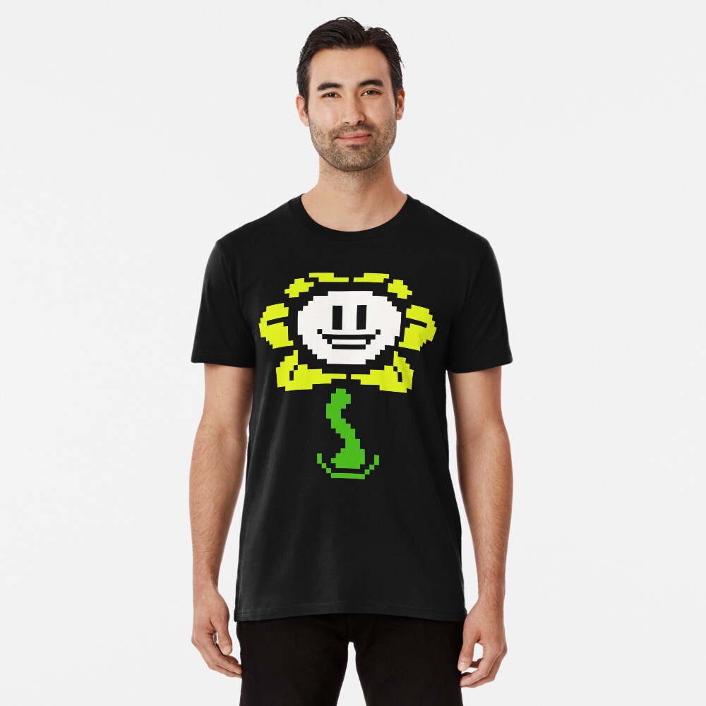 Flowey-Undertale-Sprite-Flower-Undertale-T-Shirt Pin for Sale by