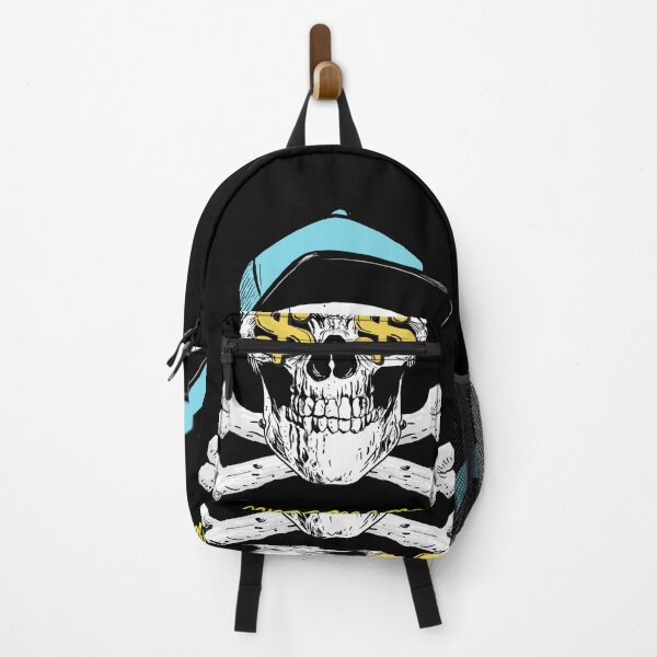Item preview, Skull with Blue Ballcap and Dollar Signs for Eyes and Headphones Cool Skull Design designed and sold by boopsblunt.