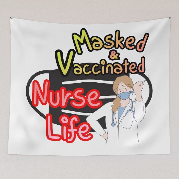 Item preview, Masked and Vaccinated Nurse Life - Cheer up designed and sold by Young Gyu Kim.