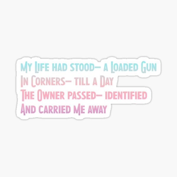 Item preview, Emily Dickinson Poem - My Life Had Stood designed and sold by rissidesigns.