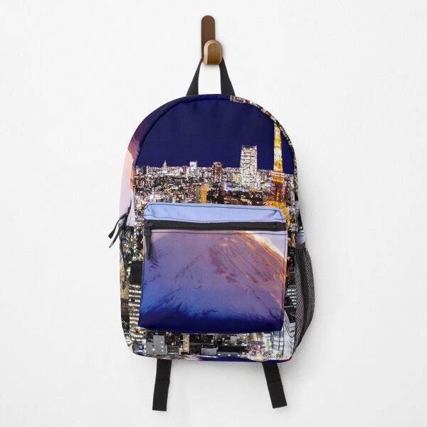 Item preview, Mount Fuji and tokyo city in twilight designed and sold by TravelDrone.