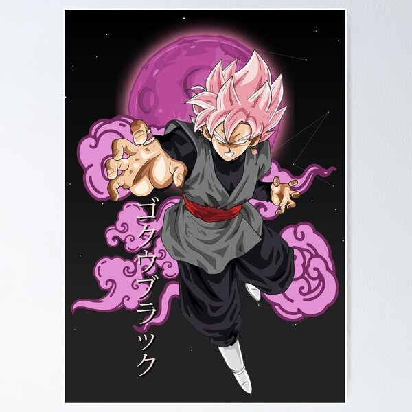Dragon Ball Poster Goku Black SSJ Rose w/energy weapon 12in x18in Free  Shipping