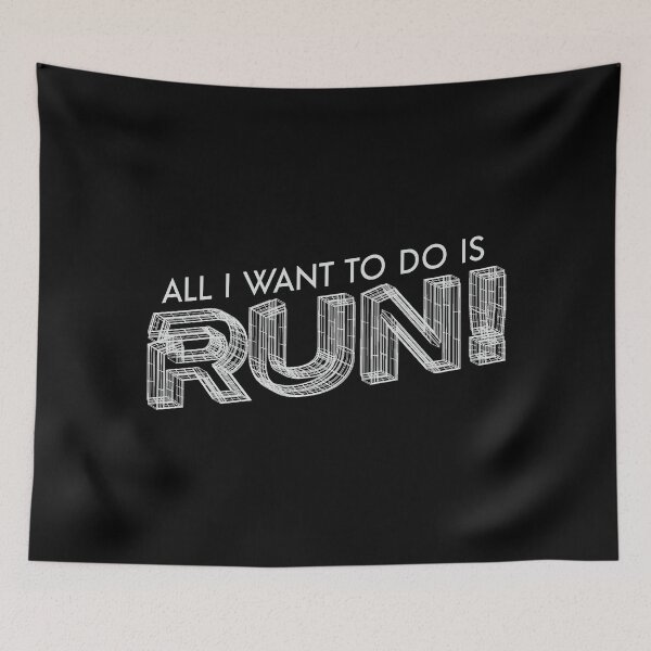 Item preview, All I Want To Do Is Run designed and sold by WolfSpiritCo.