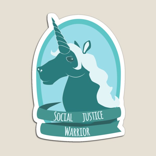 Social Justice Warrior Unicorn Magnet
