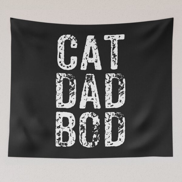 Item preview, Funny Cat Dad Bod Pet Owner Fitness Gym Gift designed and sold by RachaelAndrew.