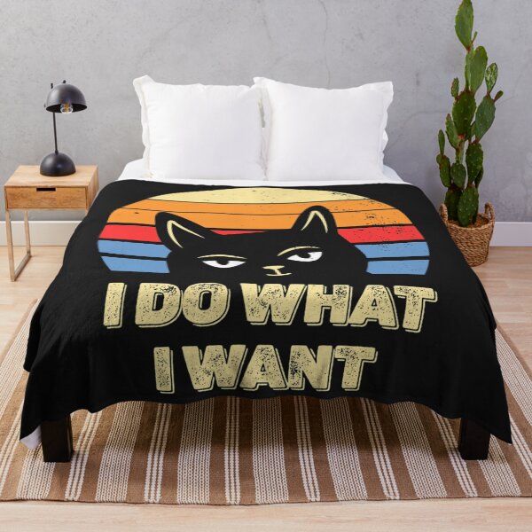 Item preview, Cat I Do What I Want Vintage Retro designed and sold by RachaelAndrew.