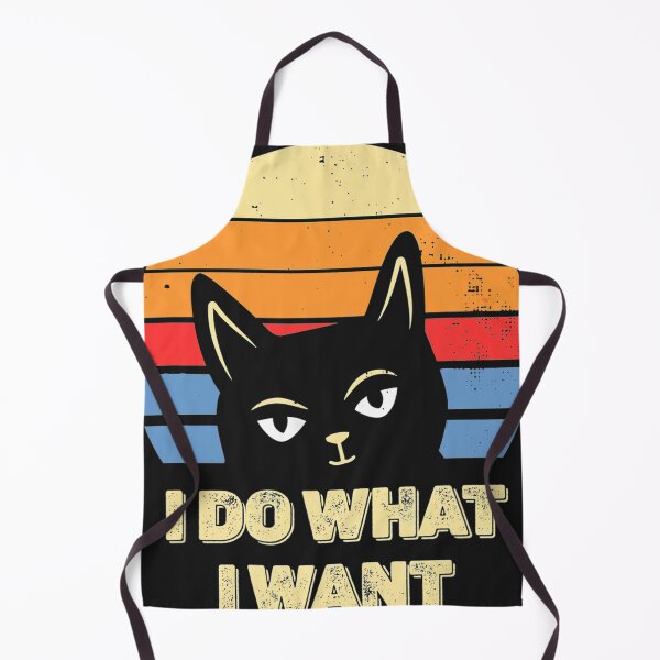 Aperçu de l'œuvre Chat je fais ce que je veux rétro vintage créée et vendue par RachaelAndrew.
