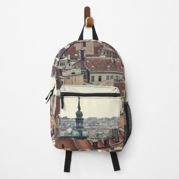 Item preview, City roofs, town nature view designed and sold by TravelDrone.