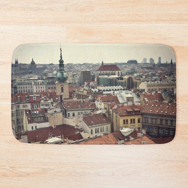 Item preview, City roofs, town nature view designed and sold by TravelDrone.