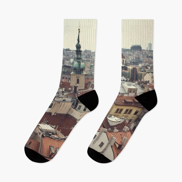 Item preview, City roofs, town nature view designed and sold by TravelDrone.
