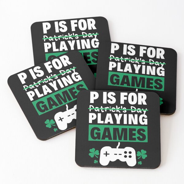 Item preview, St Patrick's Day for Gamer | P Is For Playing Games | Funny Gamer St Patrick day designed and sold by Sujitra  Romyen.