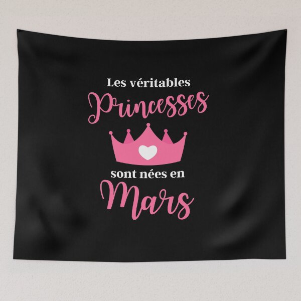 Item preview, Real princesses are born in March designed and sold by TeeJfm.