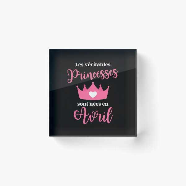 Item preview, Real princesses are born in April designed and sold by TeeJfm.