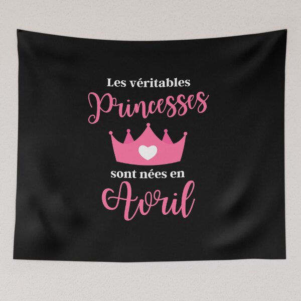 Item preview, Real princesses are born in April designed and sold by TeeJfm.