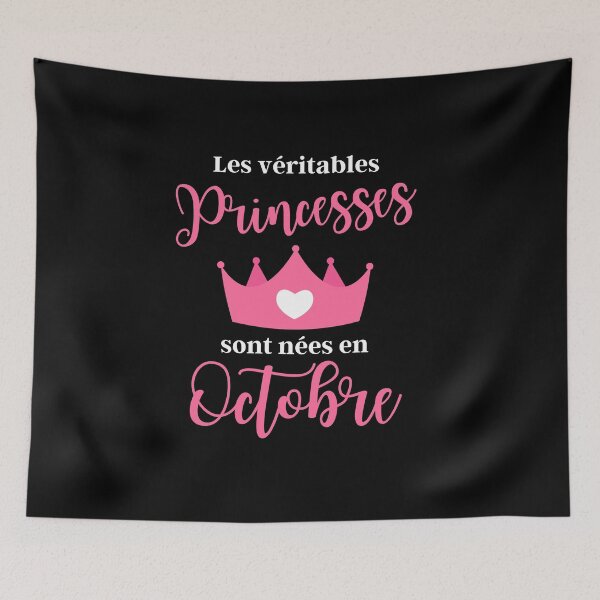 Item preview, Real princesses are born in October designed and sold by TeeJfm.