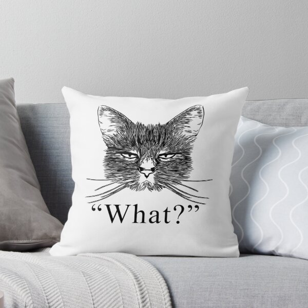 Item preview, What - Annoyed Cat Face designed and sold by EverythingKawai.