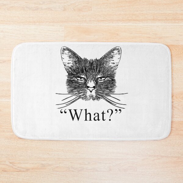 Item preview, What - Annoyed Cat Face designed and sold by EverythingKawai.
