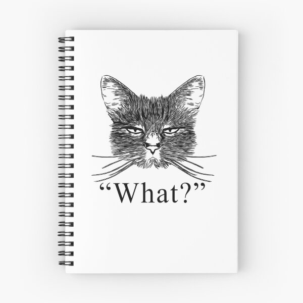 Item preview, What - Annoyed Cat Face designed and sold by EverythingKawai.