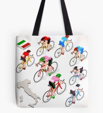 Cyclists Giro Italia Tote Bag