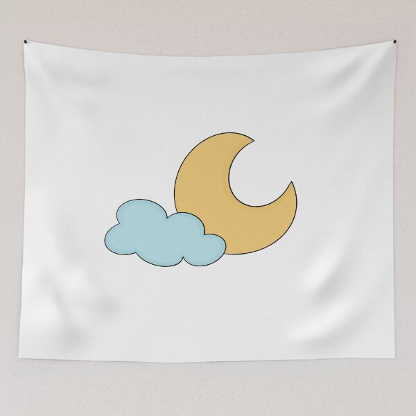 Item preview, Cloud & Moon designed and sold by KewtDesigns.
