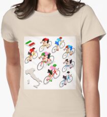 Cyclists Giro Italia Women's Fitted T-Shirt