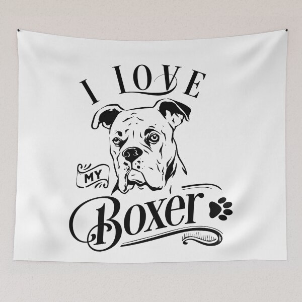 Item preview, I Love My  Boxer-Boxer Lover  designed and sold by shivani21061993.