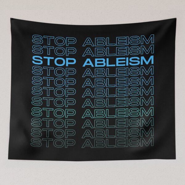 Item preview, Stop Ableism Support Autistics Autistic Pride designed and sold by Nathalie Aynié.