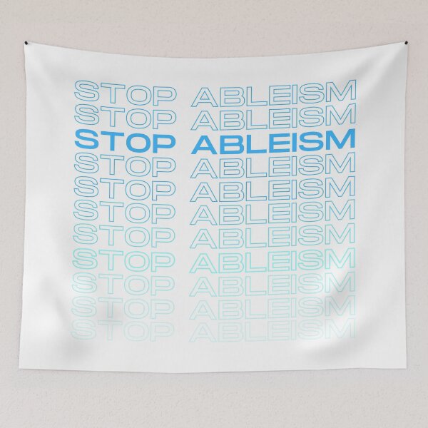 Item preview, Stop Ableism Support Autistics Autistic Pride designed and sold by Nathalie Aynié.