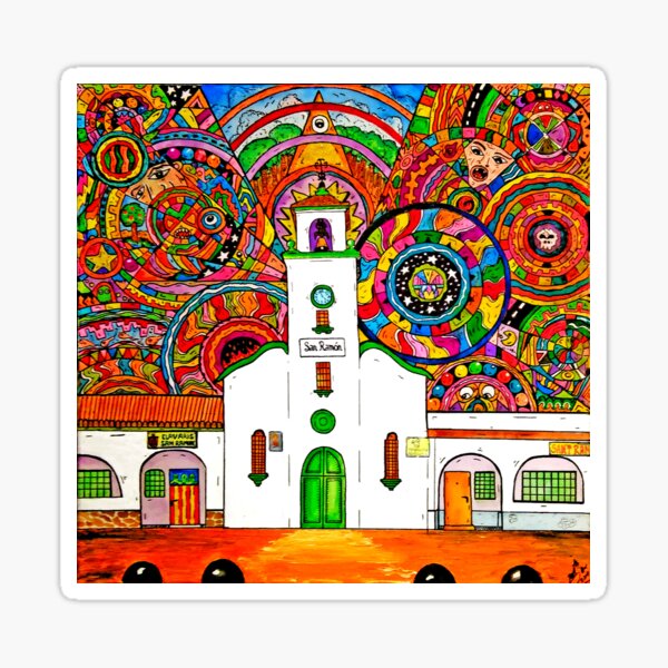 TXUS BIXQUERT: "Iglesia Barrio de San Ramón" Pegatina