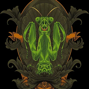 Artwork thumbnail, Mantis Insect by Chillo tees