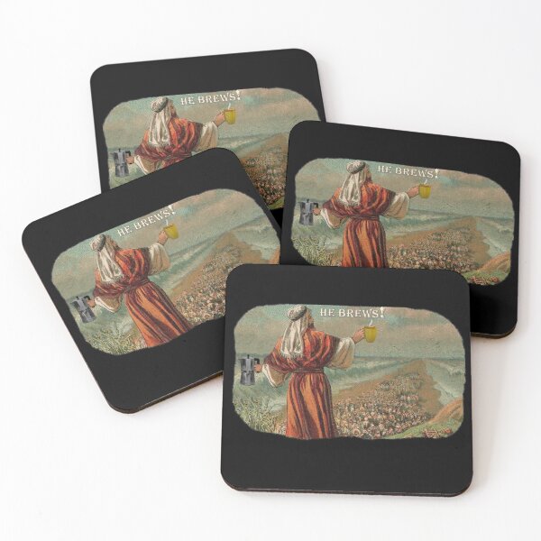 Item preview, MOSES ADDRESSES THE HEBREWS WITH COFFEE designed and sold by THE AMERICAN TEEVANGELIST.