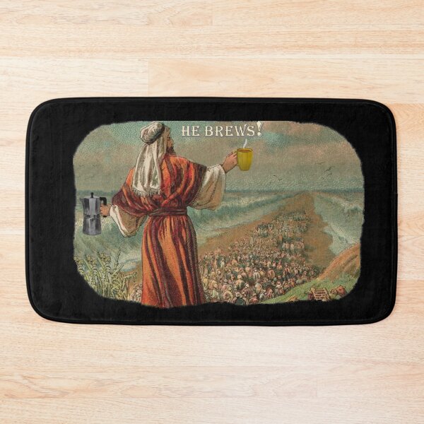 Item preview, MOSES ADDRESSES THE HEBREWS WITH COFFEE designed and sold by THE AMERICAN TEEVANGELIST.