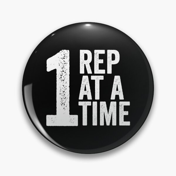 Item preview, 1 Rep At A Time (Black Edition) designed and sold by WolfSpiritCo.