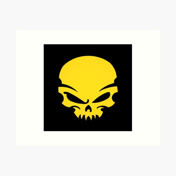 Marvel The Punisher Distressed Skull Logo1 Art Print by Sanzij