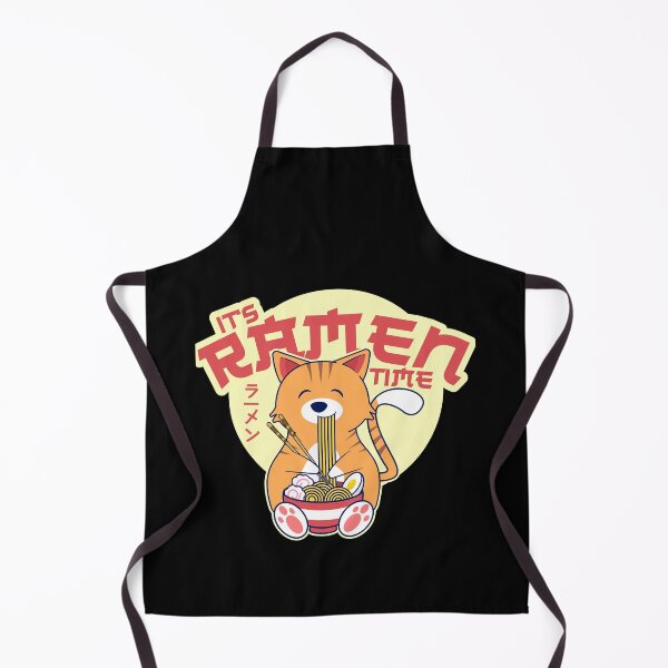 Item preview, Kawaii Cute Anime Cat Eating Kawaii Ramen It's Ramen Time designed and sold by csaron92.