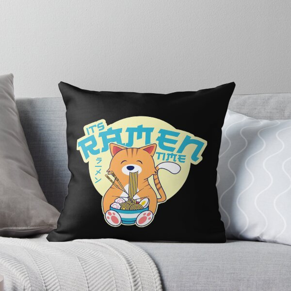 Item preview, Kawaii Cute Anime Cat Eating Kawaii Ramen It's Ramen Time designed and sold by csaron92.