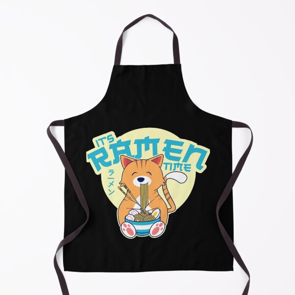 Item preview, Kawaii Cute Anime Cat Eating Kawaii Ramen It's Ramen Time designed and sold by csaron92.