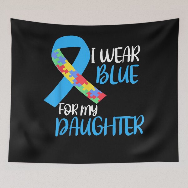 Item preview, I Wear Blue For My Daughter Autism Awareness Men Women T-Shirt designed and sold by Lukifo-Driven.