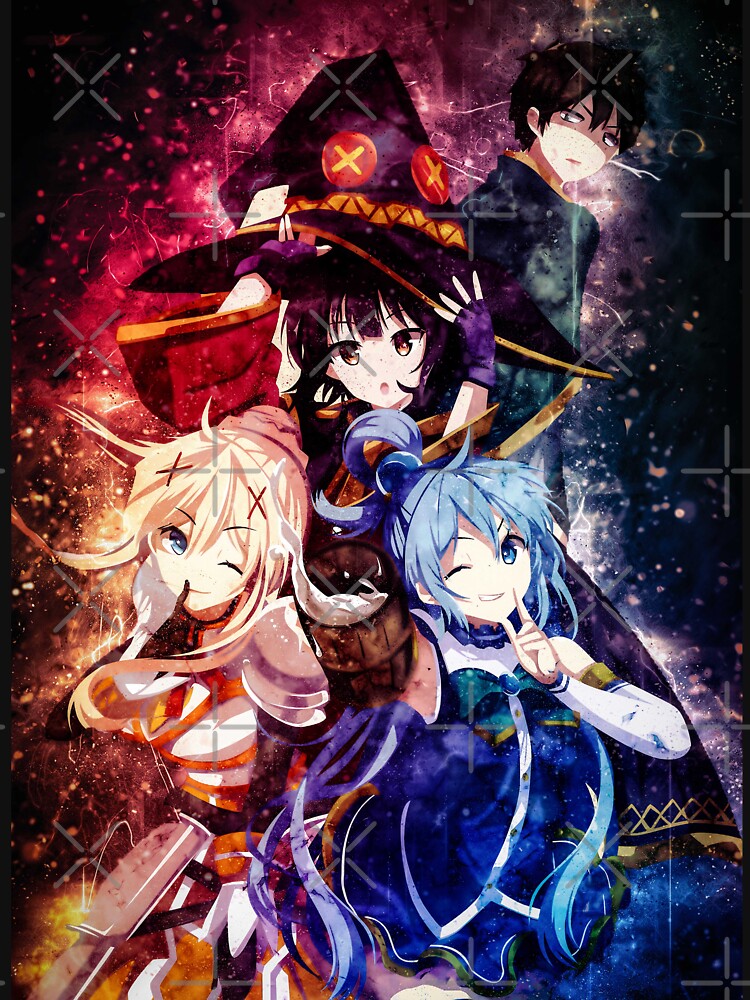 Chomusuke Konosuba Megumin Satou Kazuma Aqua Darkness Anime Men T