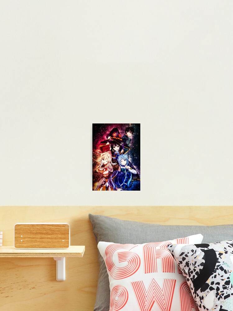 Konosuba Megumin Aqua Darkness Kazuma Sato Photographic Print for