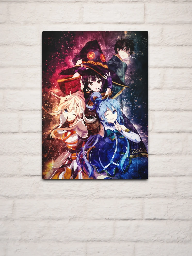 Kazuma Konosuba Anime' Poster, picture, metal print, paint by The Artz