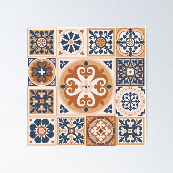 Item preview, MEDITERRANEAN TERRACOTTA 21, patchwork style designed and sold by Slanapotam.