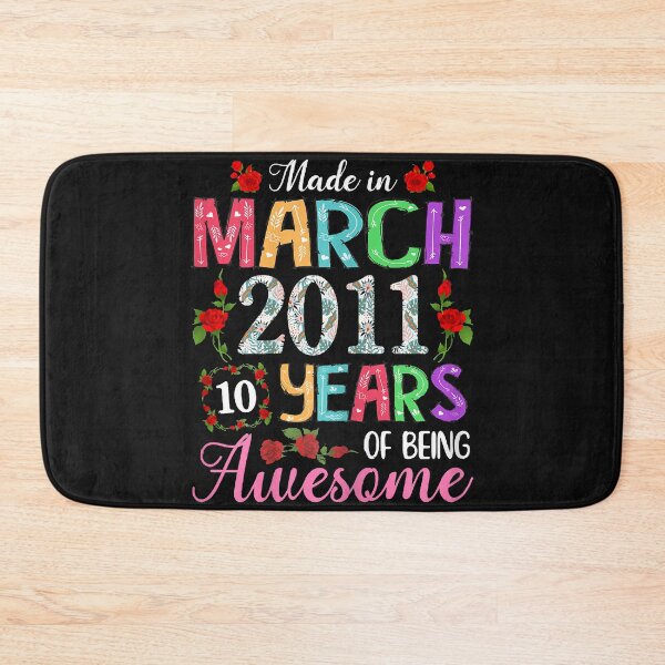 Item preview, Made In March 2011 Girl 10 Years Old 10th Birthday Outfit T-Shirt designed and sold by Lukifo-Driven.