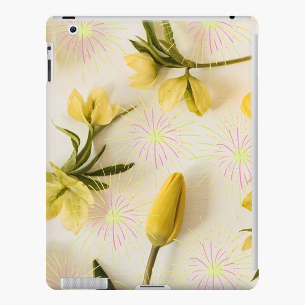 Yellow Tulip with Fire Works iPad Snap Case